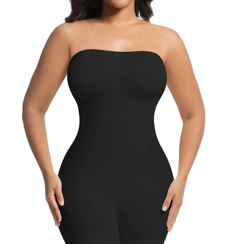 Body gainant sans bretelle pour femmes