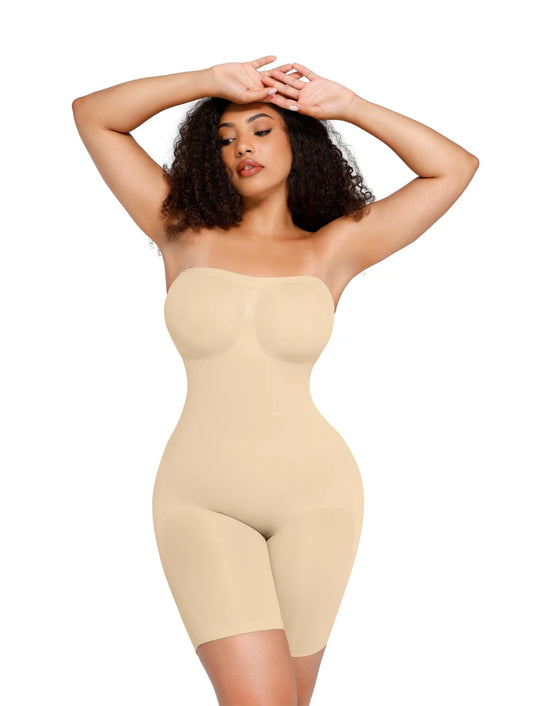 Body gainant sans bretelle pour femmes
